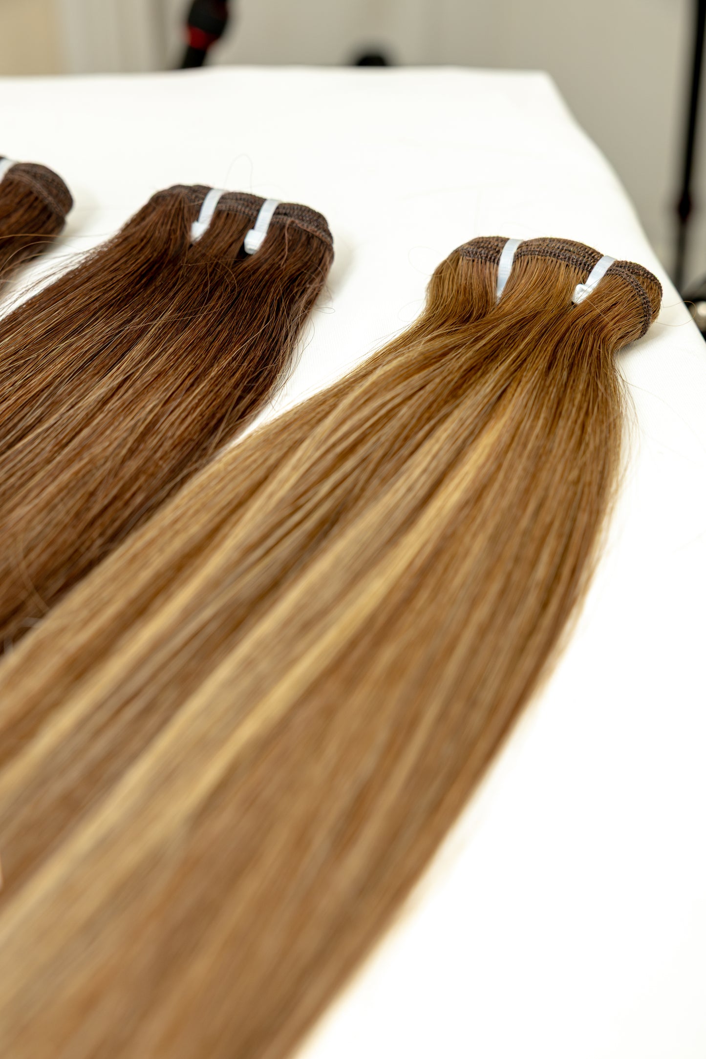 Coloured Bundles Wig Construction