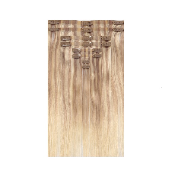 Human Hair Seamless Clip in Extensions 16 160g - Vanilla