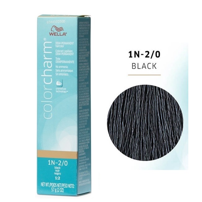 Wella Color Charm 1N Black Demi-Permanent Haircolor