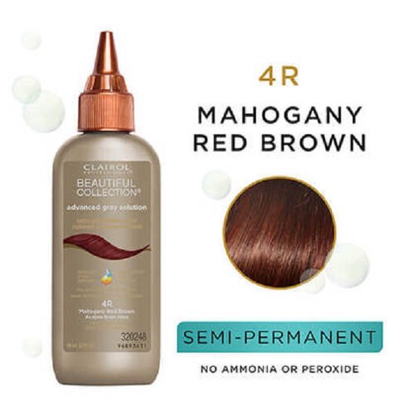 Clairol 4R Manhogany Red Brown Semi-Permanent Beautiful Collection