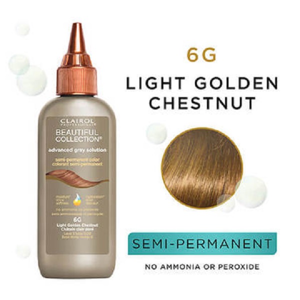 Clairol 6G Light Golden Chestnut Semi-Permanent Beautiful Collection
