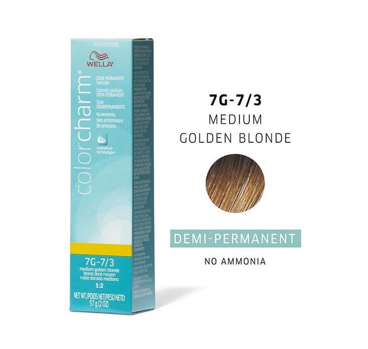 Wella Color Charm 7G Medium Golden Brown Demi-Permanent Haircolor